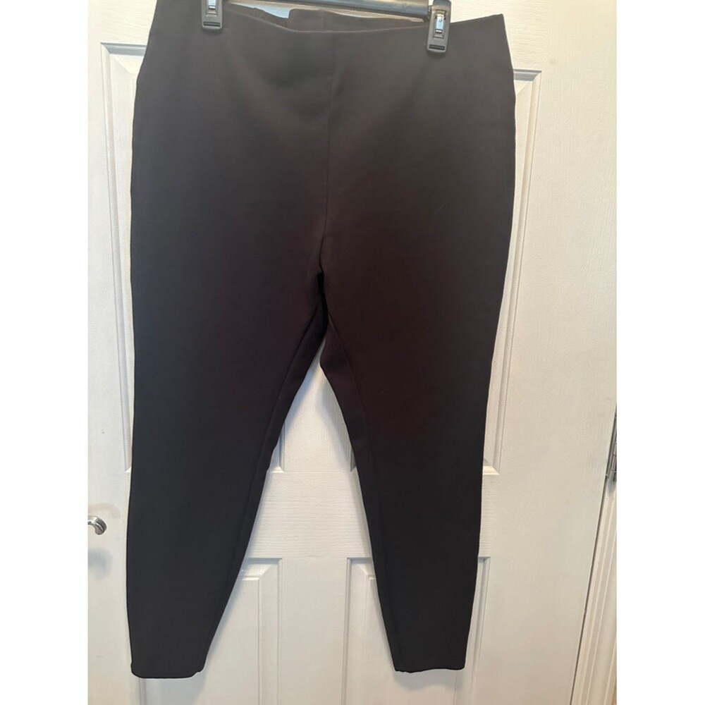 J. Jill Black WearEver Collection Cropped Thick Knit Pants Size Large